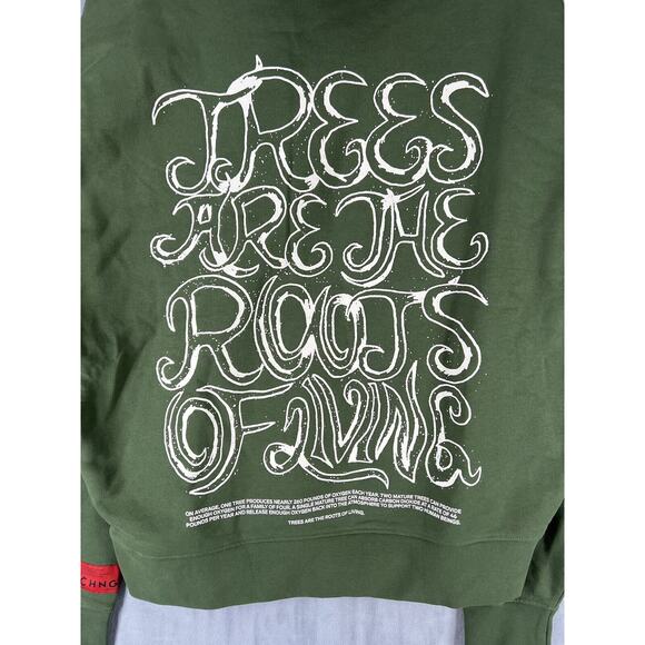 New Urban Outfitters CHNGE Trees Are The Roots Hoodie Sweatshirt - Picture 5 of 7